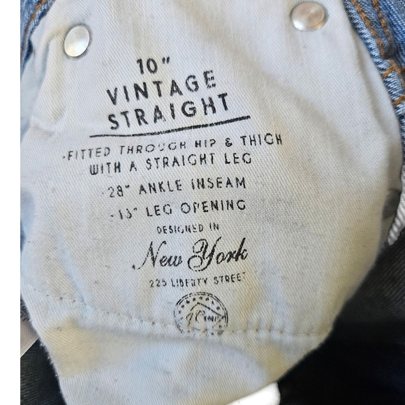 J. Crew 10" Vintage Straight,Classic Blue Women's Jeans - Picture 4 of 7